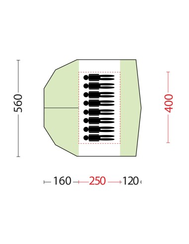 Tenda Scout Extra Bertoni | Tenda canadese 8 posti