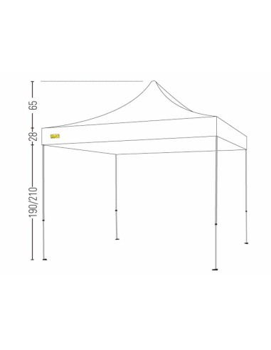 Bertoni Market 2x2 Plus Gazebo Pieghevole Automatico