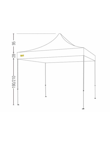 Bertoni Velox 3x3 Gazebo Pieghevole Automatico
