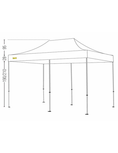 Bertoni Pro 3x6 Gazebo Pieghevole Automatico