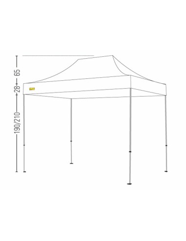 Bertoni Market 2x3 Plus Gazebo Pieghevole Automatico