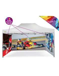 Personalizzazione Gazebo FULL PRINT Kit 3 pareti laterali 3x6 mt.