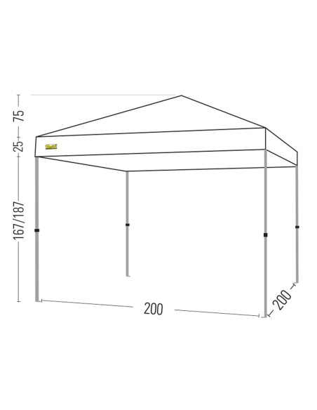 Bertoni Rapido 200 Gazebo Pieghevole Automatico