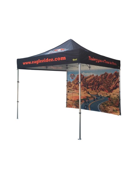 Personalizzazione Gazebo FULL PRINT parete laterale 3 mt. c/porta