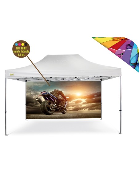 Personalizzazione Gazebo FULL PRINT parete laterale 4 mt.