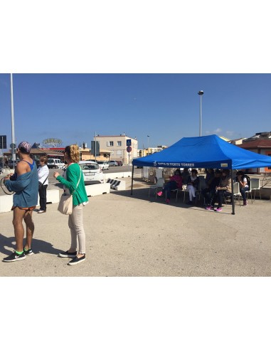 Tetto Blu per Gazebo Bertoni Piramide 3x4,5
