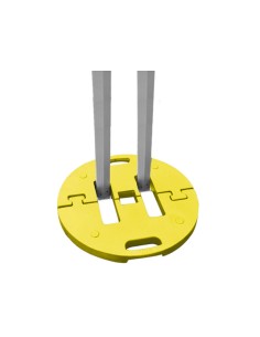 Base per Gazebo Bertoni Acciaio "DRW" Kg. 15 gialla