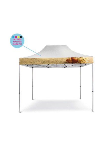 Personalizzazione Gazebo FULL PRINT Kit n° 4 mantovane 2x3 mt.