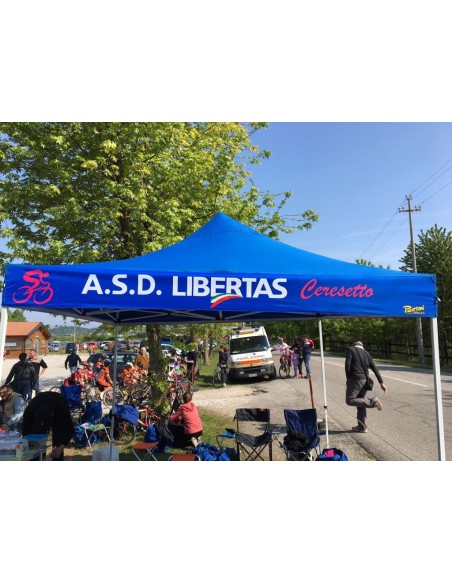 Personalizzazione Gazebo FULL PRINT Kit n° 4 mantovane 3x3 mt.