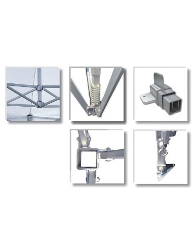 Bertoni Master 3x3 Gazebo Pieghevole Automatico - senza tetto