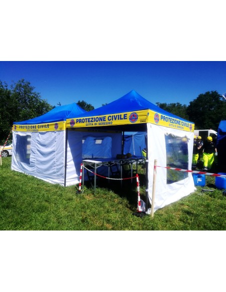 Personalizzazione Gazebo FULL PRINT Kit n° 4 mantovane 3x3 mt.
