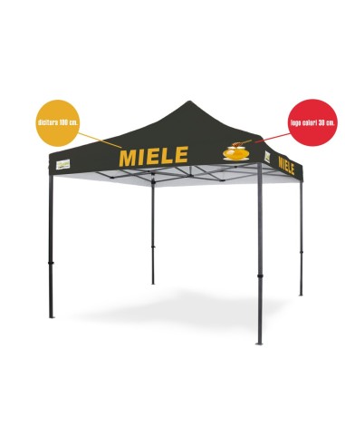 Personalizzazione Gazebo DICITURA 100 cm.