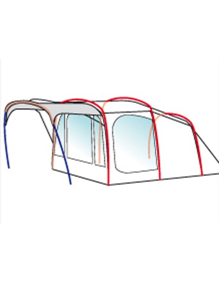 Bertoni Globo 4 VIP BLACK Tenda a Igloo
