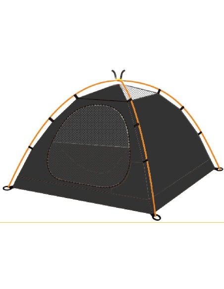 Bertoni Nordkapp 3 Grey ALU Tenda a Igloo
