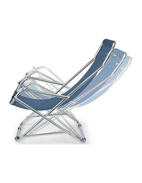 Bertoni Resort text. Blue Dondolino