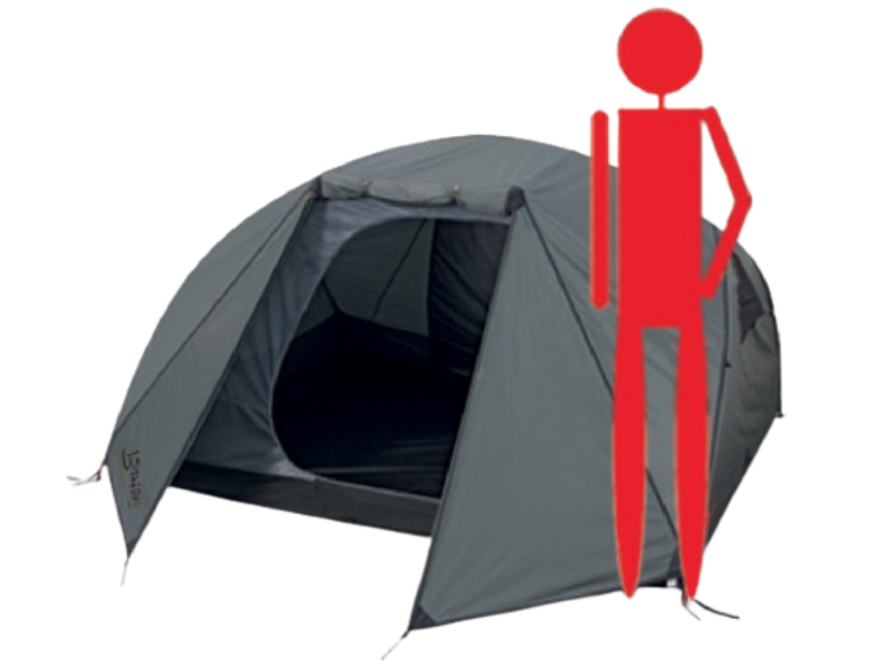 tenda da campeggio 4 persone leggera - esempio persona