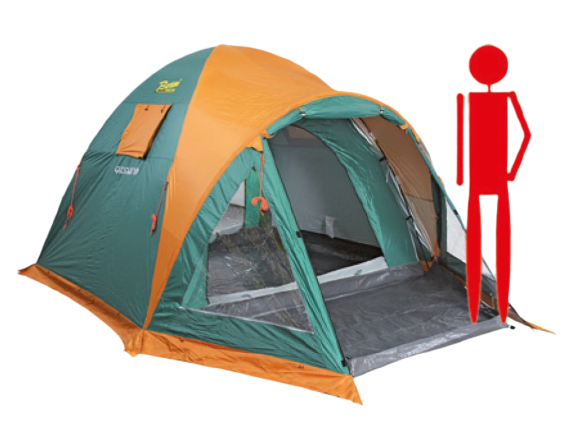 tenda igloo 4 posti - esempio persona