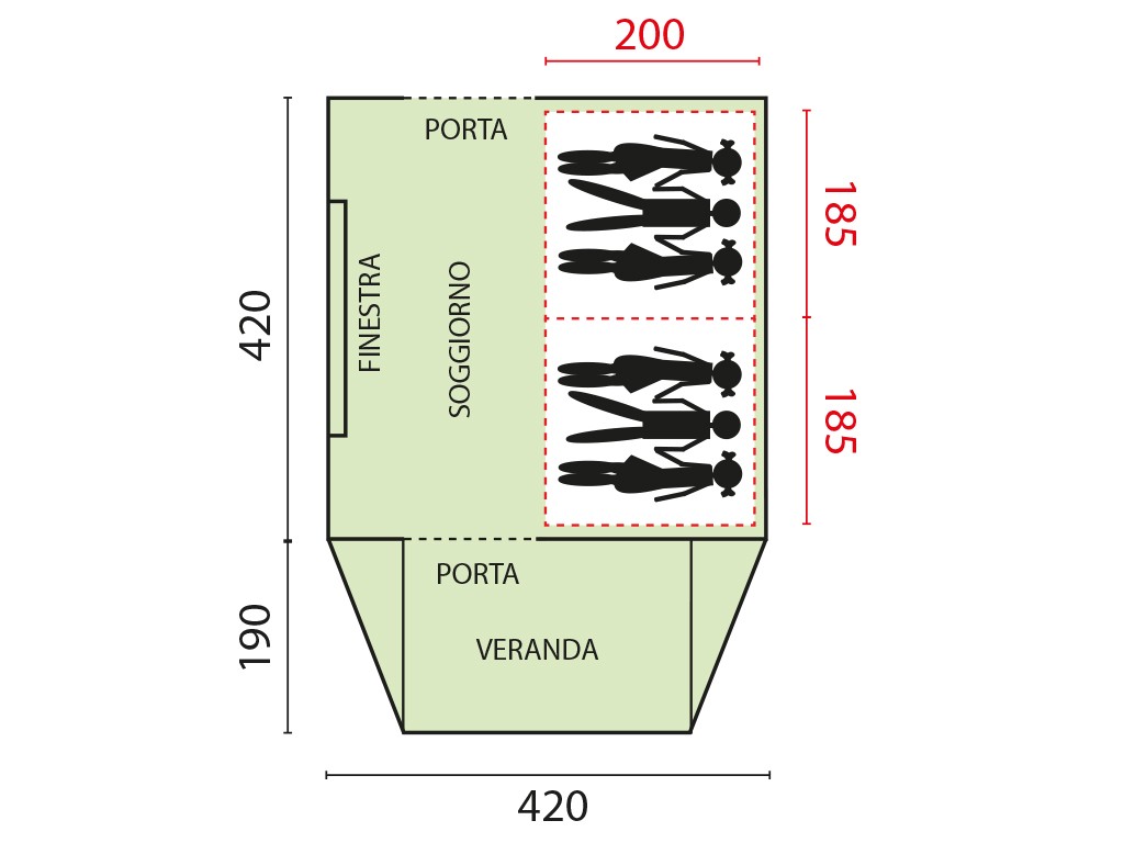 tenda da campeggio familiare Grand Chic